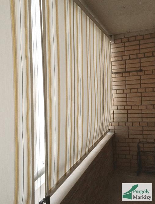 Вертикальная маркиза MHZ LOGGIA балкон